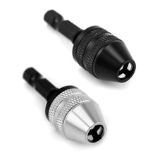 Carica l'immagine nel visualizzatore di Gallery, QWORK Mandrino, Esagonale 1/4" con Codolo Esagonale 6.5mm, 2 Pz
