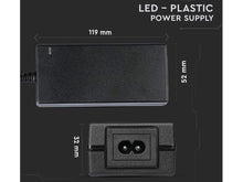 Carica l'immagine nel visualizzatore di Gallery, LEDLUX CV7247 Trasformatore Alimentatore 24V 2,5A 60W Con Spina da Presa Casa AC220V a DC 24V IP44, nero