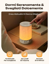 Carica l'immagine nel visualizzatore di Gallery, Sveglia Da Comodino, Sveglia Luminosa, 30 Suoni Rilassanti