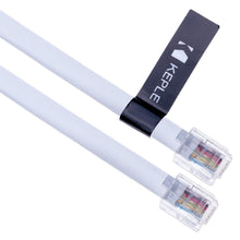 Carica l'immagine nel visualizzatore di Gallery, Keple RJ12 a RJ12 Cavo 2m 6P6C Piatto di Estensione Telefonico Spina Da Maschio a Maschio a Rete Fissa Presa Centralino 