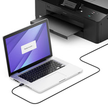 Carica l'immagine nel visualizzatore di Gallery, deleyCON 3,0m Cavo Stampante USB 2.0 Cavo Scanner USB-A a USB-B - Nero
