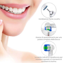 Carica l'immagine nel visualizzatore di Gallery, GENKENT Testine di Ricambio per Testine Oral B Spazzolino Elettrico Compatibile con Braun Oral b, 4 Pezzi Testina Profes