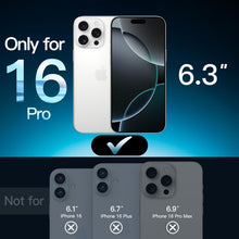 Carica l'immagine nel visualizzatore di Gallery, JETech Pellicola Protettiva per iPhone 16 Pro, 3 Pezzi