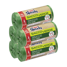 Carica l'immagine nel visualizzatore di Gallery, Domopak Spazzy Sacchi Nettezza Saccoverde 40Lt - 5 Confezioni da 20 Pezzi