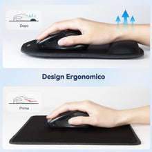 Carica l'immagine nel visualizzatore di Gallery, TECKNET Tappetino Mouse con Poggiapolsi, Ergonomico Gaming Mouse Pad