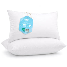 Carica l'immagine nel visualizzatore di Gallery, Flowen Cuscini Letto Coppia di Guanciali 50x80 per Dormire Imbottitura Standard Antiacaro Anallergico Traspirante Rettan