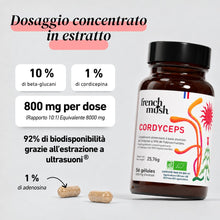 Carica l'immagine nel visualizzatore di Gallery, French Mush Funghi Cordyceps Bio - 56 Capsule Vegane