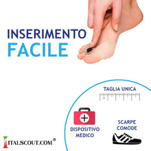 Carica l'immagine nel visualizzatore di Gallery, Italscout -6X Tutore Alluce Valgo+12 Spessimetri, Protezione Uomo Donna, Separatore E Correttore Alluce, In Silicone,Pre