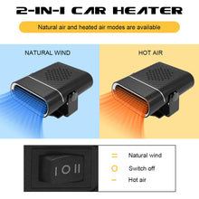 Carica l'immagine nel visualizzatore di Gallery, Riscaldatore per auto, riscaldatore/sbrinatore per auto da 120 W, ventilatore per auto 2 in 1 con funzione di riscaldame