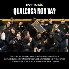 Carica l'immagine nel visualizzatore di Gallery, 3 Rotoli - SPORTTAPE Nastro Kinesiologico - 5 cm x 5 m - Nero