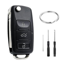 Carica l'immagine nel visualizzatore di Gallery, 3 Tasti Guscio Chiave Auto Compatibile con VW T4 T5 Passat Polo Bora Beattle Golf Sharan Tiguan Touareg Touran Jetta Ibi