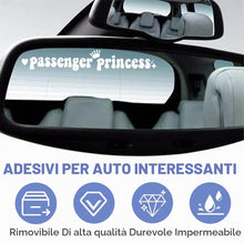 Carica l'immagine nel visualizzatore di Gallery, Passenger Princess Sticker 4 Pieces Passenger Princess Sticker Car Accessories For Princess Passenger Crown With Stars F
