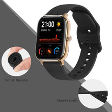 Carica l'immagine nel visualizzatore di Gallery, Tobfit Cinturino in Silicone 20mm per Amazfit GTS/Bip e Altri Modelli Compatibili - Sportivo per Smartwatch