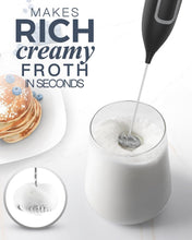 Carica l'immagine nel visualizzatore di Gallery, Montalatte Elettrico, Mini Frusta in Acciaio Inox per Caffè e Cappuccino