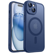 Carica l'immagine nel visualizzatore di Gallery, CANSHN Cover Magnetica per iPhone 15, Compatibile con MagSafe, [Protezione Completa Della Fotocamera], Custodia Trasluci