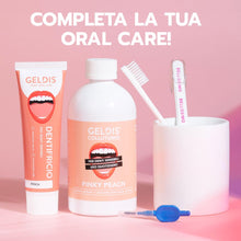 Carica l'immagine nel visualizzatore di Gallery, GELDIS Filo Interdentale Espandibile Nero, Gusto Menta, Rimuove Placca in Profondità, Con Cera Vegetale, Per Gengive Sen