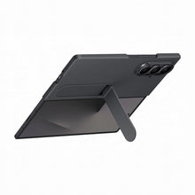 Carica l'immagine nel visualizzatore di Gallery, Samsung Silicone Case Cover con cavalletto per Galaxy Z Fold7, 2 pellicole schermo anteriore incluse, Black