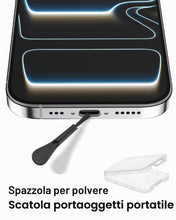 Carica l'immagine nel visualizzatore di Gallery, Copertura antipolvere USB C per iPhone 17/17 Pro, set da 4 tappi protettivi in alluminio + 4 in silicone con scatola di 