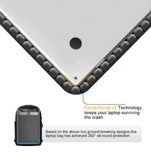 Carica l'immagine nel visualizzatore di Gallery, Tzowla Zaino Porta PC Universitari Uomo e Donna,Zaino da Viaggio Impermeabile Antifurto di Ricarica USB e Serratura per Notebook da 15/15,6 Pollici,Zaino da Giorno Sottile Lavoro Business-Nero