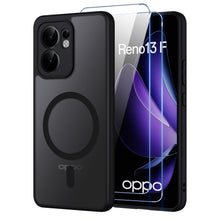 Carica l'immagine nel visualizzatore di Gallery, per OPPO Reno 13 F/FS 5G/4G Cover Compatibile con MagSafe con 2 Pezzi Vetro Temperato, Custodia Magnetica Traslucida Opa