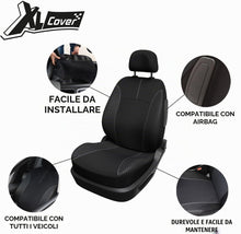 Carica l'immagine nel visualizzatore di Gallery, XL Cover Fodera Sedile Auto Universale Singola Nera Impermeabile ISOFIX