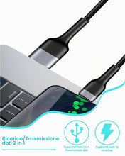 Carica l'immagine nel visualizzatore di Gallery, 2 Pezzi Cavo Ricarica Multiplo USB-C 4 in 2, 1.2 m Cavo USB Multiplo Universale con 4 Porte Tipo-C Ricarica Rapida PD 40