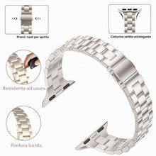Carica l'immagine nel visualizzatore di Gallery, Bracciale Sottile in Metallo da Donna Compatibile con Apple Watch Cinturino 38mm 40mm 41mm 42mm 44mm 45mm 46mm 49mm Brac