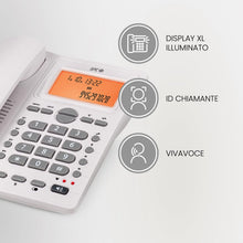 Carica l'immagine nel visualizzatore di Gallery, SPC OFFICE ID 2 - Telefono fisso, display, memorie dirette, Bianco