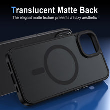 Carica l'immagine nel visualizzatore di Gallery, XTCASE Cover Magnetica per iPhone 15 Traslucida Opaca, Nero