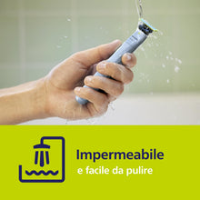 Carica l'immagine nel visualizzatore di Gallery, Philips OneBlade First Shave Autentico Sistema di rasatura elettrico ibrido per ragazzi, modello QP1324/30