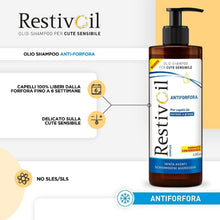 Carica l'immagine nel visualizzatore di Gallery, RestivOil Antiforfora Per Capelli da Normali a Grassi, Olio Shampoo, 400 ml