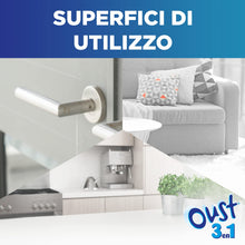 Carica l'immagine nel visualizzatore di Gallery, Oust 3 in 1 Disinfettante Spray Superfici e Tessuti, Open Air, 3 x 400ml
