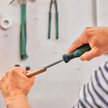 Carica l'immagine nel visualizzatore di Gallery, Bosch set di lime 5 pz. (robusto set di lime in metallo, contenente lime rotonde/semiarr./piatte/triang./quadrate; in ac