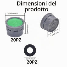 Carica l'immagine nel visualizzatore di Gallery, 20 Pezzi Filtro Rubinetto con Guarnizioni, Aeratore e Spina Filtro Acqua, Accessori Bagno e Parti di Ricambio per Bagni 
