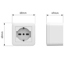 Carica l'immagine nel visualizzatore di Gallery, Electraline 60472 Contenitore da superficie FIXA con presa P40 (Schuko+10/16A), Bianco, IP40, compatibile per installazi
