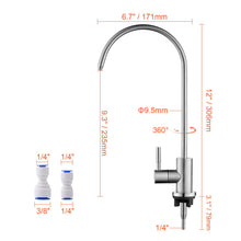 Carica l'immagine nel visualizzatore di Gallery, Ibergrif M22301A Rubinetto per Acqua Potabile, Rubinetto Lavello Cucina, Miscelatore Cucina in Acciaio Inossidabile per 