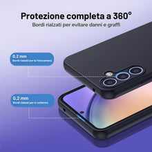Carica l'immagine nel visualizzatore di Gallery, NEW'C Cover per Samsung Galaxy A54 5G, Nera Silicone Morbido Antiurto
