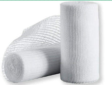 Carica l'immagine nel visualizzatore di Gallery, Benda Orlata - 10 Garze Orlate idrofile Per Medicazione 10 cm x 5 m - Originale Cura Farma