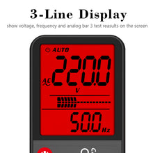 Carica l'immagine nel visualizzatore di Gallery, BSIDE Multimetro Digitale Ricaricabile Automatico Tascabile Ultra Sottile Tester di Tensione
