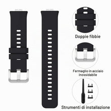 Carica l'immagine nel visualizzatore di Gallery, Cinturino Silicone Ricambio Compatibile per Huawei Watch Fit