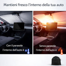 Carica l'immagine nel visualizzatore di Gallery, Parasole Auto Parabrezza – Parasole Pieghevole Universale, Protezione UV, Anti Calore, Tendina Parasole Interna per Tutt