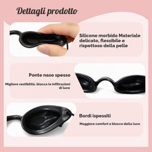 Carica l'immagine nel visualizzatore di Gallery, 2 pezzi Occhiali protettivi a infrarossi per solarium e lampada a luce rossa, ergonomici con protezione UV, regolabili e