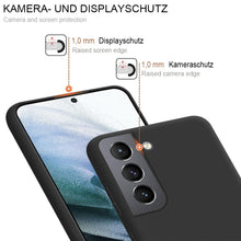Carica l'immagine nel visualizzatore di Gallery, HSP Cover per Samsung Galaxy S21 FE 5G, Custodia Silicone, Slim Case, Nera