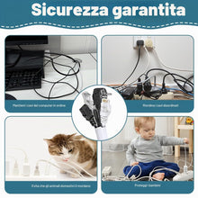 Carica l'immagine nel visualizzatore di Gallery, Adiwo Guaina Intrecciata Self-Closing 2M Raccogli Cavi Espandibile e Tagliabile Bianco