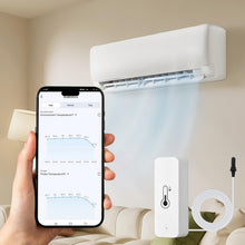 Carica l'immagine nel visualizzatore di Gallery, Sensore Termometro Igrometro WiFi: Termometro Igrometro Smart Wlan Con Sensore Esterno, Interno Esterno per Congelatore,