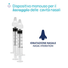 Carica l'immagine nel visualizzatore di Gallery, Chicco Easy Breath Siringa Nasale, dispositivo monouso per il lavaggio profondo delle cavità nasali del bambino, Contien