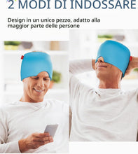 Carica l'immagine nel visualizzatore di Gallery, Comfytemp Maschera Emicrania Tasca di Ghiaccio in Gel, Terapia Caldo/Freddo