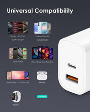 Carica l'immagine nel visualizzatore di Gallery, Caricatore USB C, Caricatore per iPhone 18 17 16 15 14 13 Pro Max iPad Samsung S26 S25 S24 S23 Ultra, Spina Presa USBC R