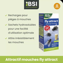 Carica l'immagine nel visualizzatore di Gallery, BSI - Attraenti Mosche Fly Attract - 10 ricariche x 40 g - Polvere - Materiale Naturale - Stile Ricarica - Per Trappola 