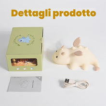 Carica l'immagine nel visualizzatore di Gallery, Euakee Luce Notturna a Forma di Drago, Lampada Notturna Bambini, 7 Colori, Tocco Portatile 1200mAh Batteria Lampada&amp;Timi